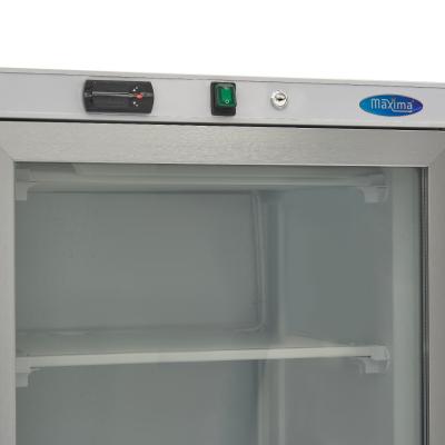 Maxima Mrazící skříň - 400 l - bílá - se skleněnými dveřmi |  09405019